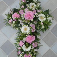 Pink and white cross