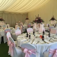 Tall table arrangements room